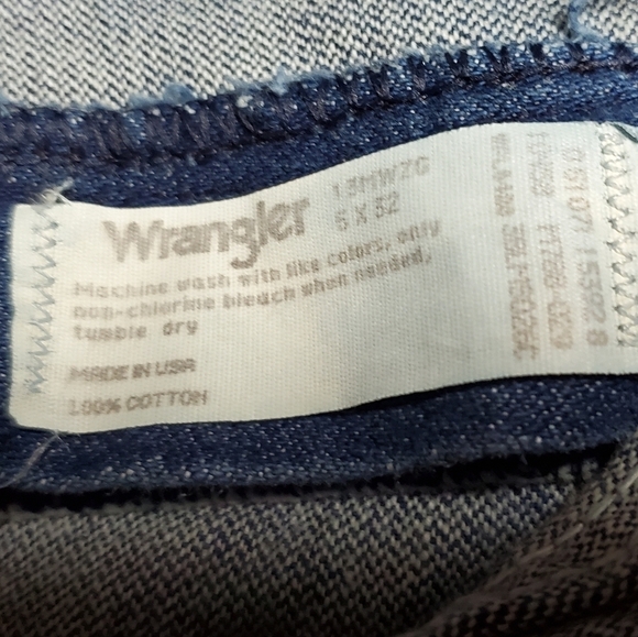Vintage Wrangler W Pocket High Rise Mid Wash Stone Wash Straight Leg Jeans - Picture 11 of 11